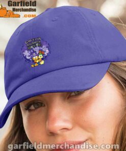 blue garfield hat women halloween adventure hugging