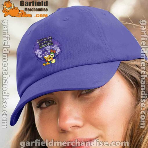 blue garfield hat women halloween adventure hugging