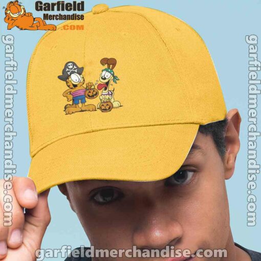 garfield halloween odie pirates men yellow hat