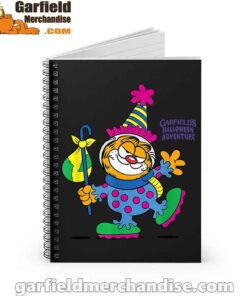 garfield just have knack for comedy halloween black notebook