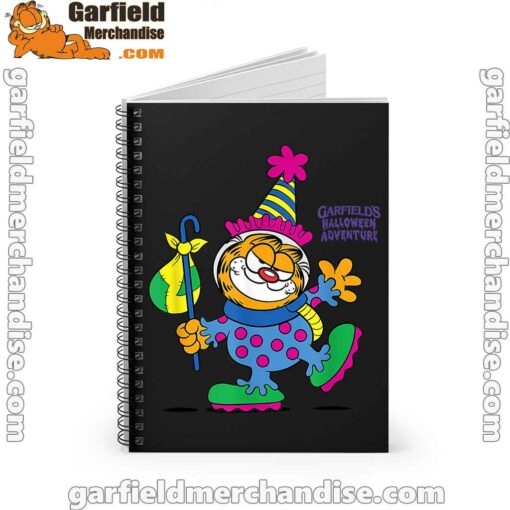 garfield just have knack for comedy halloween black notebook