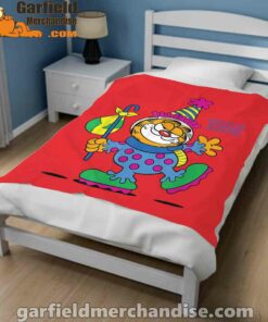 garfield just have knack for comedy halloween red blanket