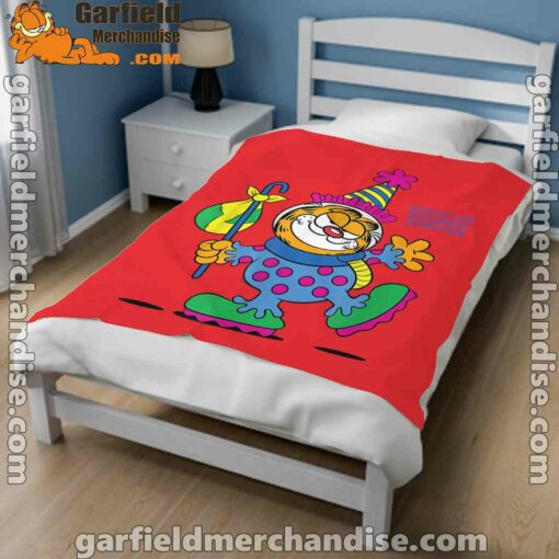 garfield just have knack for comedy halloween red blanket