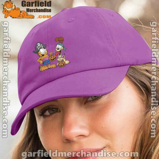 garfield halloween odie pirates purple hat