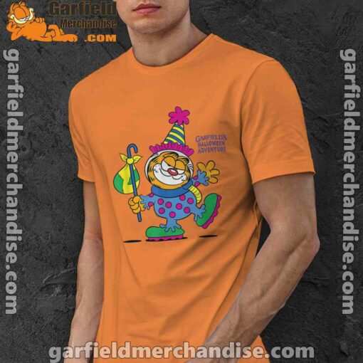 garfield just have knack for comedy halloween orange men shirt