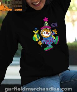 garfield just have knack for comedy halloween women black hoodie