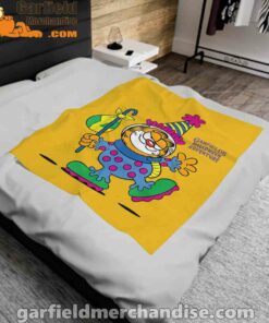 garfield just have knack for comedy halloween yellow blanket