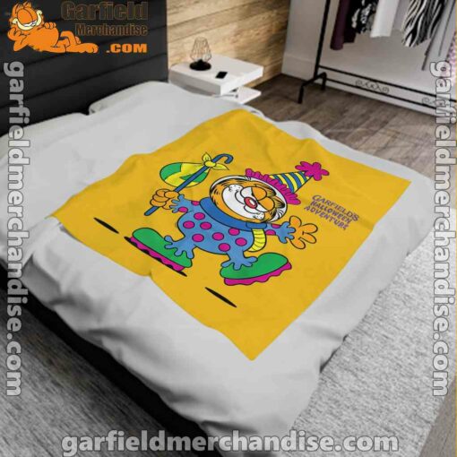 garfield just have knack for comedy halloween yellow blanket