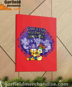 garfield halloween adventure hugging red canvas