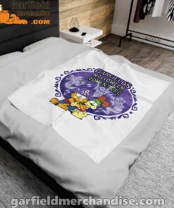 garfield halloween adventure hugging white blanket