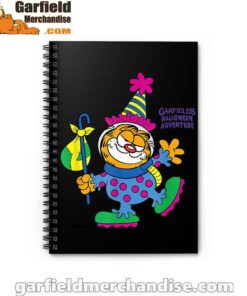 garfield just have knack for comedy halloween black notebook