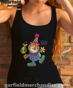 garfield just have knack for comedy halloween tank top black women