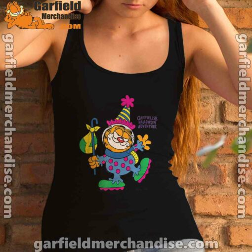 garfield just have knack for comedy halloween tank top black women