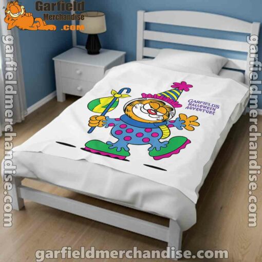 garfield just have knack for comedy halloween white blanket