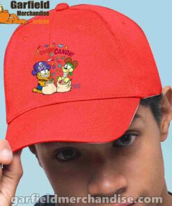 halloween garfield eat candy it’s lifestyle red hat