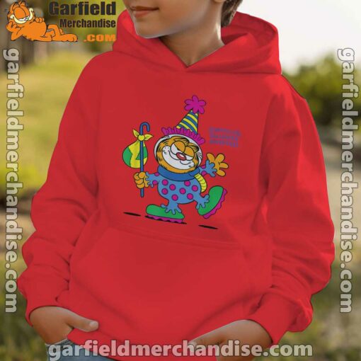 garfield just have knack for comedy halloween red hoodie kids