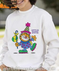 garfield just have knack for comedy halloween white sweatshirt for kid boy