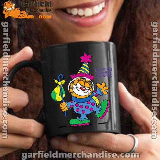 garfield just have knack for comedy halloween black mug