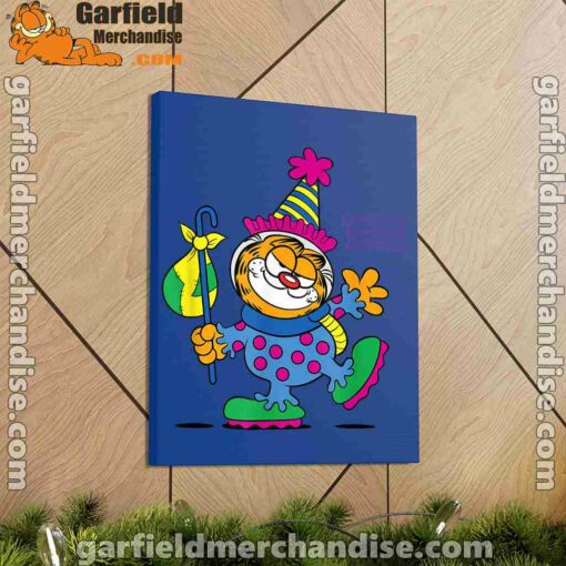 garfield just have knack for comedy halloween blue canvas