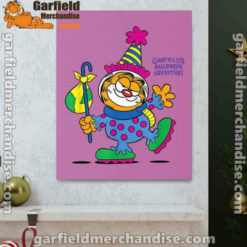 garfield just have knack for comedy halloween pink canvas