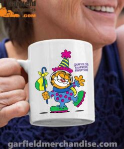 garfield just have knack for comedy halloween white coffee mug