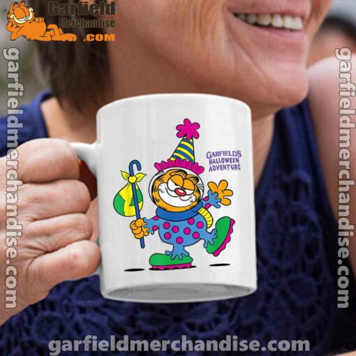 garfield just have knack for comedy halloween white coffee mug