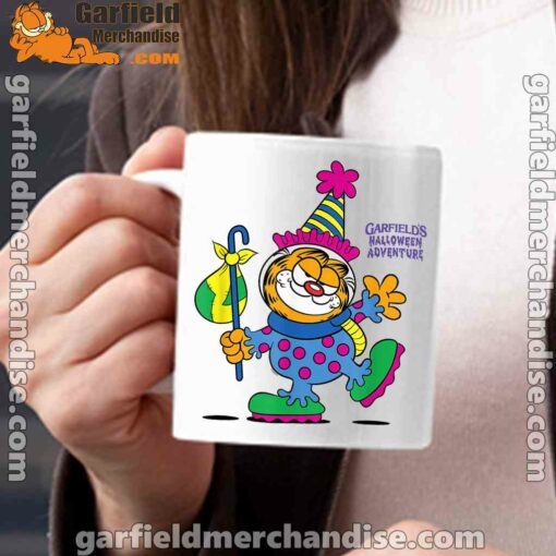 garfield just have knack for comedy halloween white mug