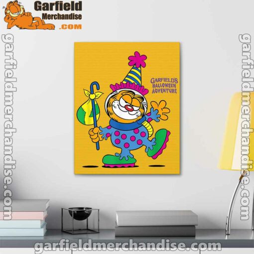 garfield just have knack for comedy halloween yellow canvas