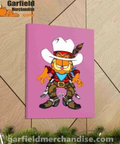 cowboy garfield what do need pink canvas