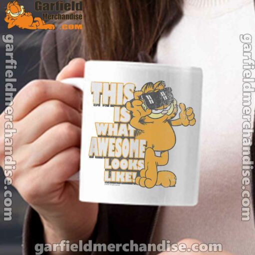 garfield awesome i’ve redefined the word white mug