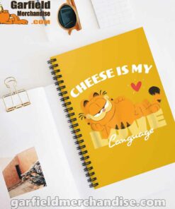 garfield cheese is my love lasagna yellow notebook