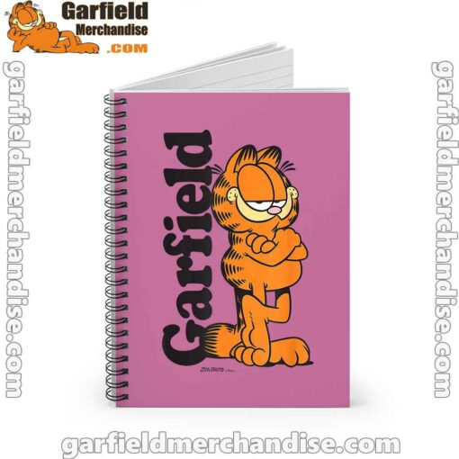 garfield cooper activated every monday to survive pink notebook