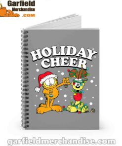 garfield holiday cheer odie brown notebook