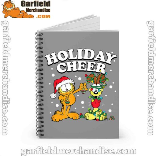 garfield holiday cheer odie brown notebook