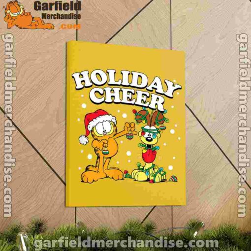 garfield holiday cheer odie yellow canvas