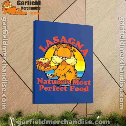 garfield lasagna natures most perfect food blue canvas