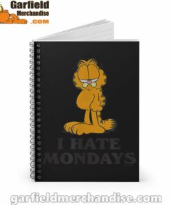 hate mondays garfield are just nature’s way of ruining my life black notebook