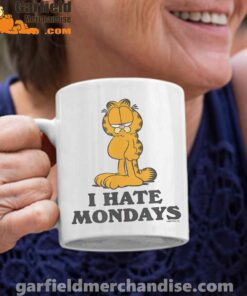 hate mondays garfield are just nature’s way of ruining my life white coffee mug