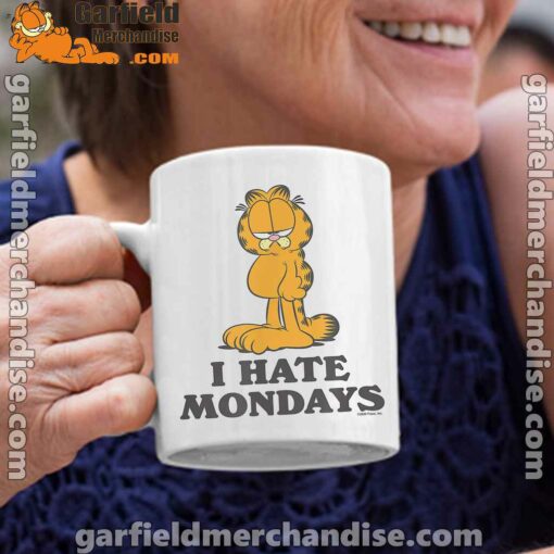 hate mondays garfield are just nature’s way of ruining my life white coffee mug