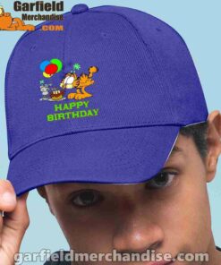 on your birthday garfield blue hat