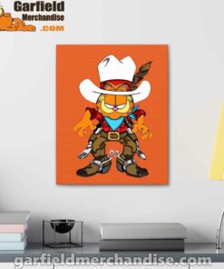 cowboy garfield what do need orange canvas