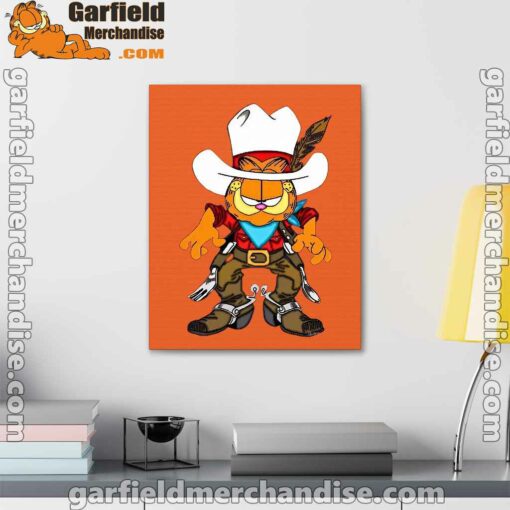 cowboy garfield what do need orange canvas