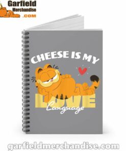 garfield cheese is my love lasagna brown notebook