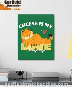 garfield cheese is my love lasagna green canvas