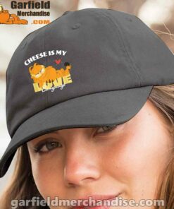 garfield cheese is my love lasagna women black hat