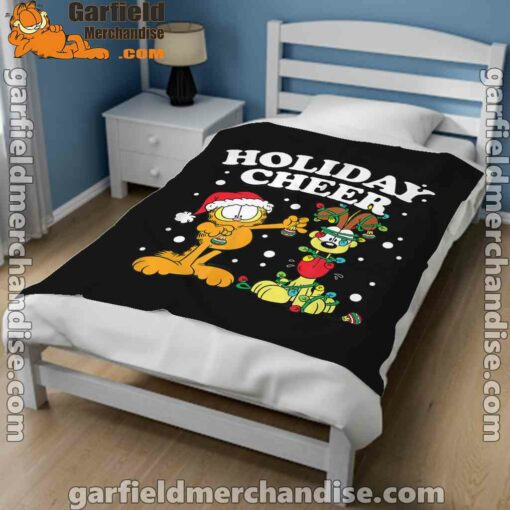 garfield holiday cheer odie black blanket