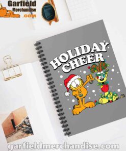 garfield holiday cheer odie brown notebook