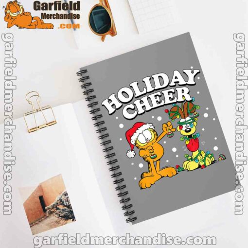 garfield holiday cheer odie brown notebook