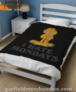 hate mondays garfield are just nature’s way of ruining my life black blanket