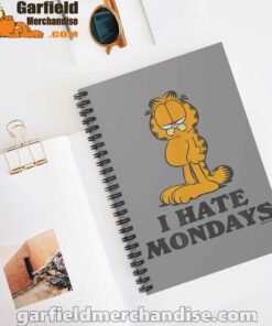 hate mondays garfield are just nature’s way of ruining my life brown notebook